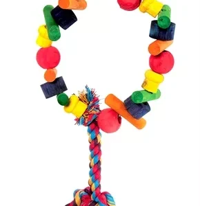 Happy pet speelgoed papegaai cartwheel assorti