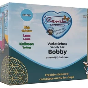 Renske vers vlees variatiebox bobby graanvrij kip/lam/kalkoen