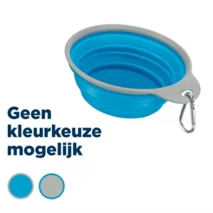 Trixie voerbak / drinkbak reis stevige rand siliconen assorti