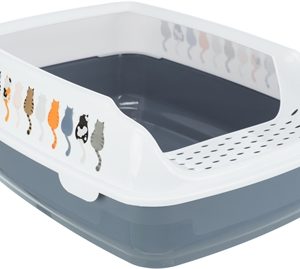 Trixie kattenbak delio paars / wit