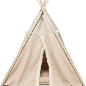 Trixie kattenmand tipi boho beige