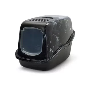 Savic kattenbak nestor marble zwart / wit