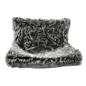 Croci radiatorhangmat gemeleerd zwart