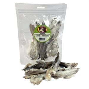 Petsnack konijnenoren met vacht