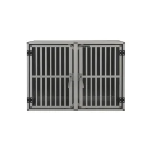 Hundos autobench dubbel - recht model zonder spijlen - 100x95x67cm